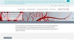 Desktop Screenshot of bbraun-stiftung.de