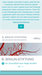 Mobile Screenshot of bbraun-stiftung.de